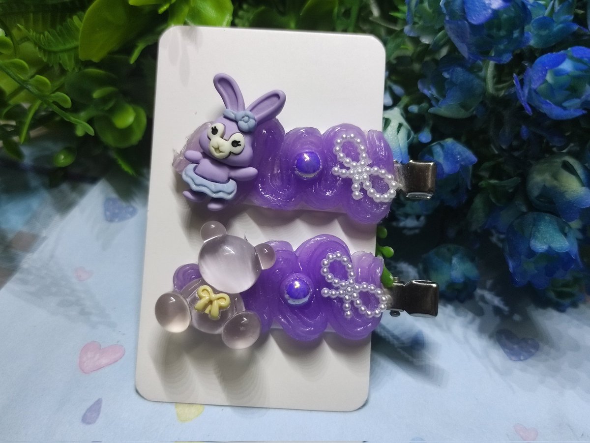nksdelight's tweet photo. Decoden Korean Hairpin Hairclip.Handmade by me 🥰1pcs rm3.20,2pcs rm6.Nak beli boleh ke linktree di bio.
#jual #meniaga #decoden #popsocket #support #malaysia #seni #homemade #handmade #miniature #decodenphonecase #decodencase #hairpins #kliprambut #diy #diyart #craft #SS9inKL https://t.co/yhfLQ3Pgr0