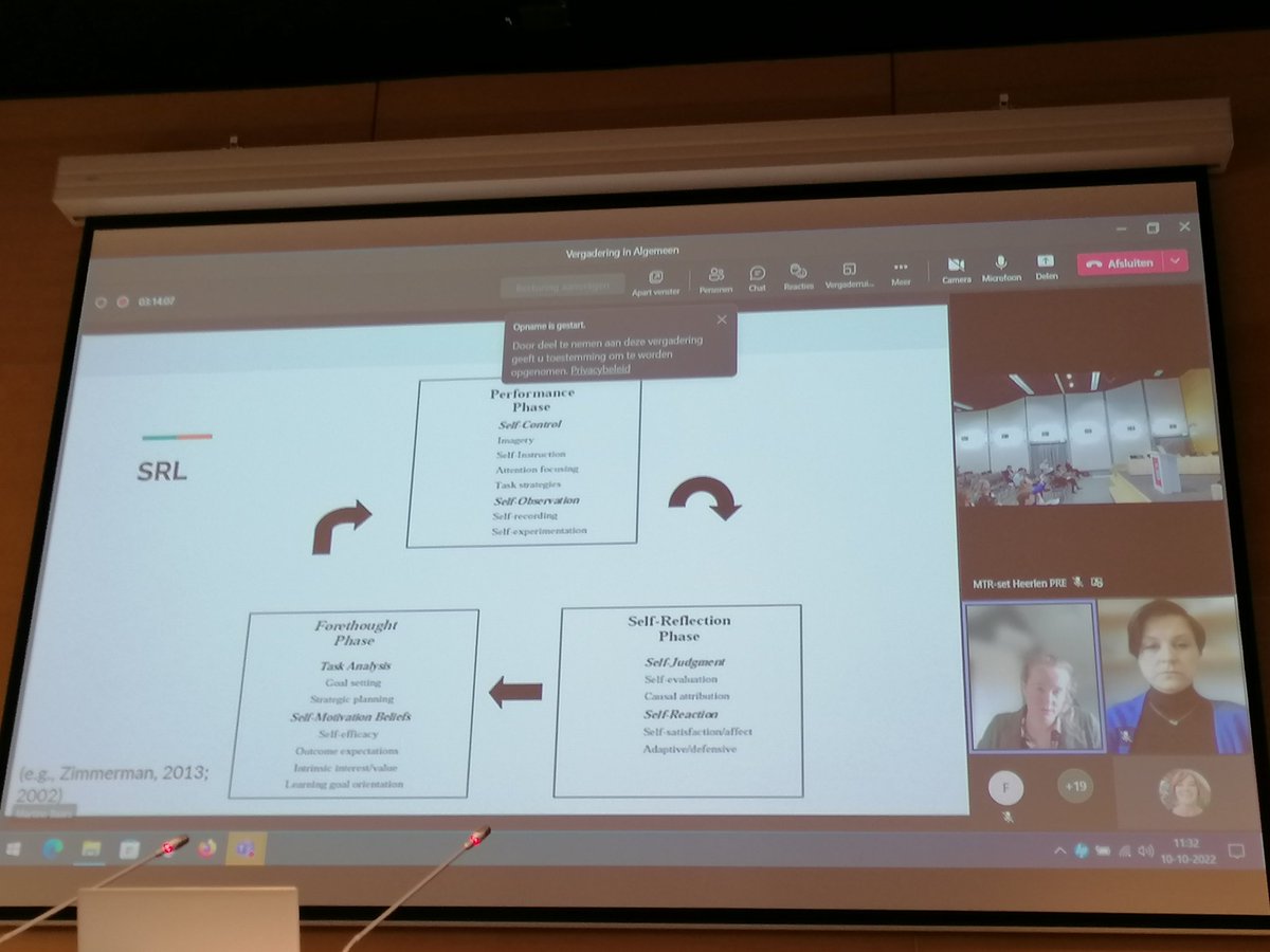 EllenRusman's tweet photo. Interesting presentation of Martine Baars and @OlgaOvi with several examples implementations and application of and considerations around learning analytics (self-reported vs actual behaviour) to mobile support for self-regulated learning #mlearn2022 https://t.co/bz755u0F57