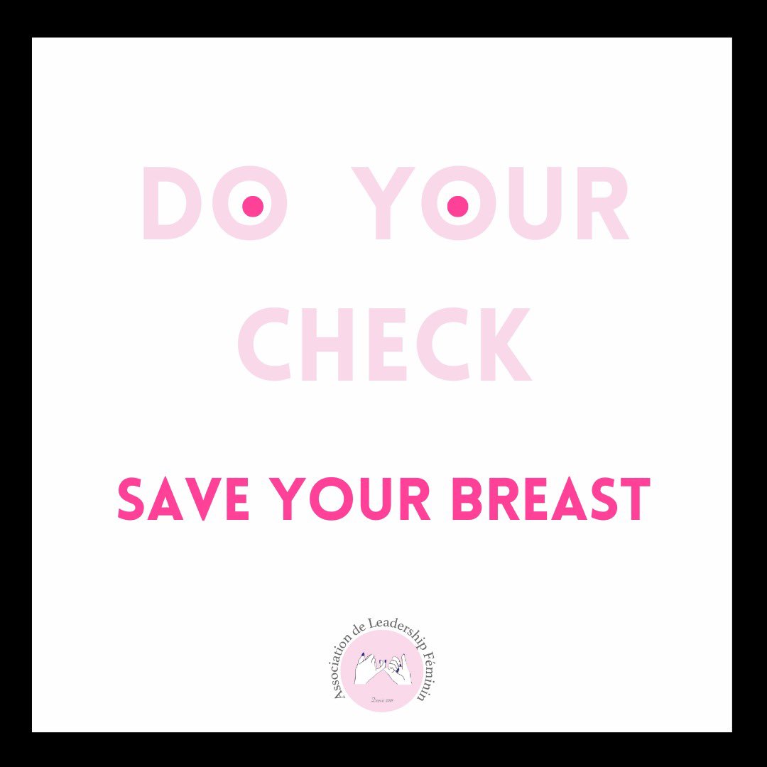Do your check

Save your breast

Avez vous pensé à faire un check up de vos seins ce matin.

Cela doit faire l'objet d'une routine, pensez -y 

Bonne semaine

#octobrerose #tousensemble #cancerdusein #alf