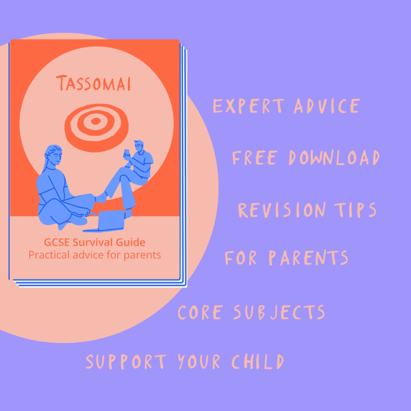 Tassomai's tweet photo. Parents, are GCSEs a hot topic in your house? 🏡 Our GCSE Survival Guide includes tips and ideas from education experts to help you and your child through the GCSE years. FREE to download now! 📚