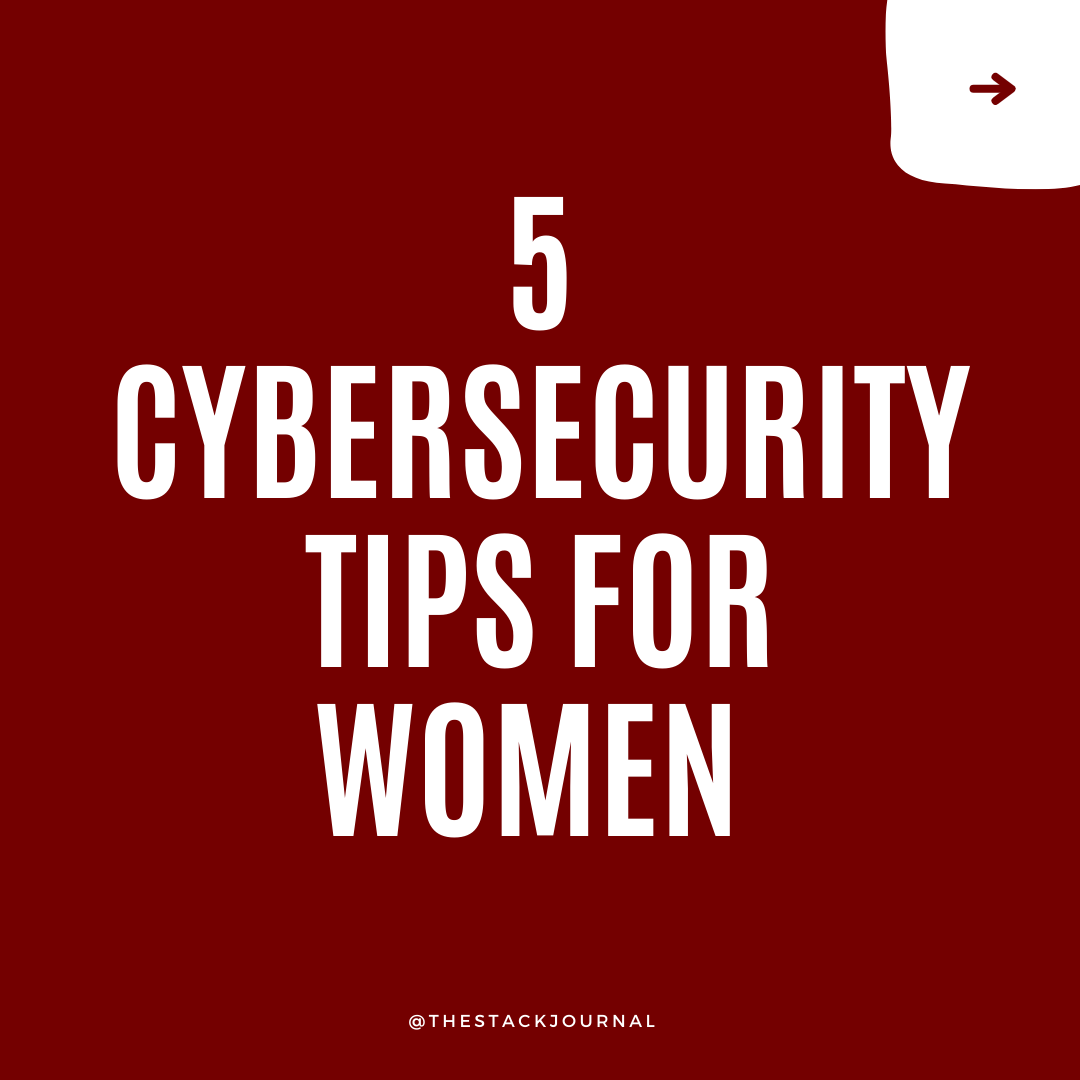 TheStackJournal's tweet photo. Hey ladies, it's Cybersecurity Awareness Month π π
There are some tips we think you should know!
Tag a woman who should see this!β¨β¨
#cybersecurity #online #october #security #hacking #tech #womenintech #techwomen #work #documentwomen #tsj #thestackjournal https://t.co/sgB2ZyOdp9