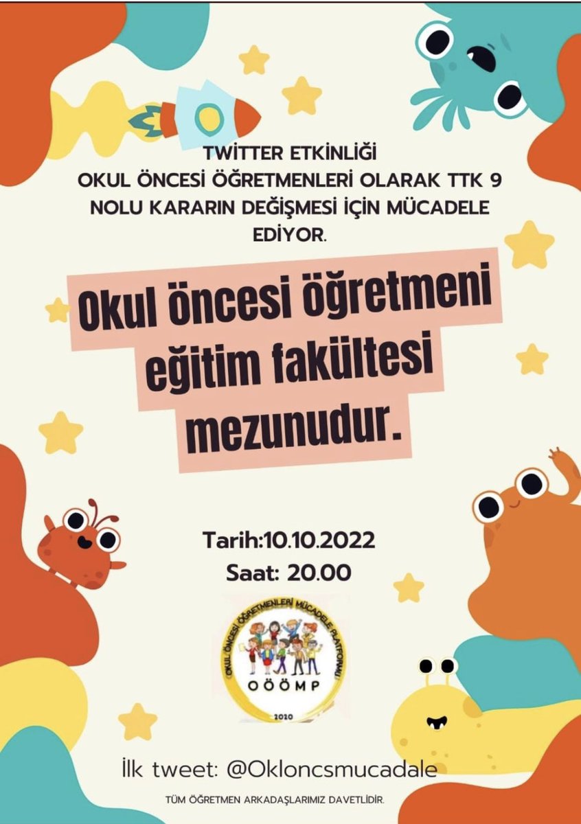 SevcanYagan's tweet photo. #okuloncesittk9davasi Meslektaşlarımızın haklı mücadelesinin yanındayız… https://t.co/YEy2pI7cqB