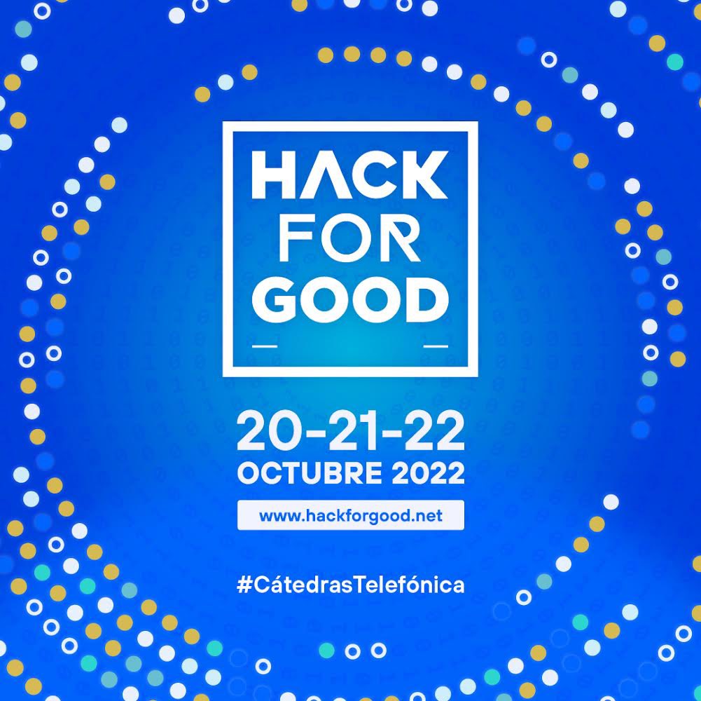 En 2022, Año Europeo de la Juventud … ¡REGRESA el mayor hackathon de España!

Los próximos días 20, 21 y 22 de octubre se celebrará el 8º HackForGood. 
Si eres estudiante apúntate en tu ciudad: hackforgood.net

+de 50.000€ en premios!!