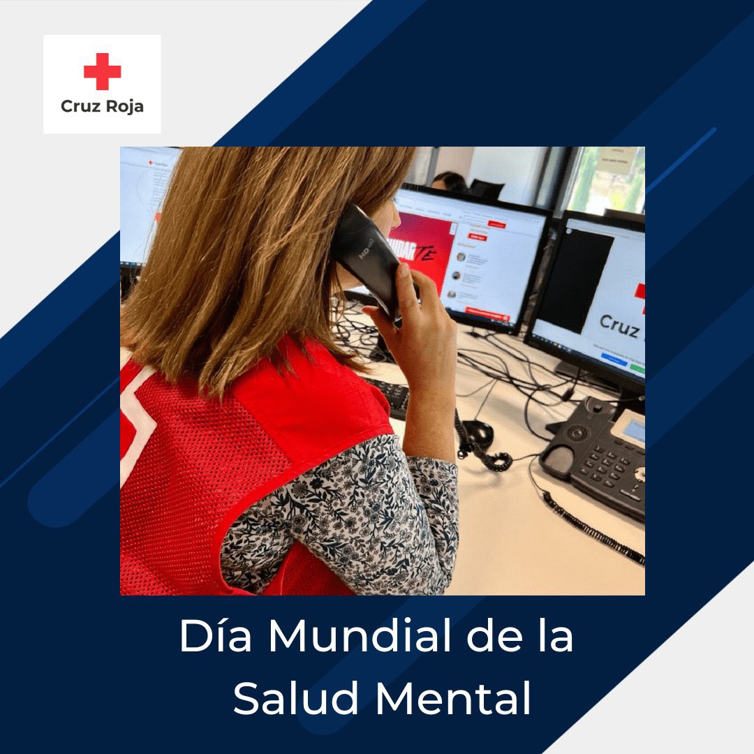 CRGuardamar's tweet photo. 🏥 Hoy es el Día Mundial de la Salud Mental: Nuestro Servicio de Atención Telefónica *CRUZ ROJA TE ESCUCHA: 900 107 917* registra un 160% más de llamadas que en 2021.

🚨 "Pedir ayuda si lo necesitas es de valientes". 
🚨 "Ayudar a quien lo necesita es de valientes". https://t.co/aFehitIm9l