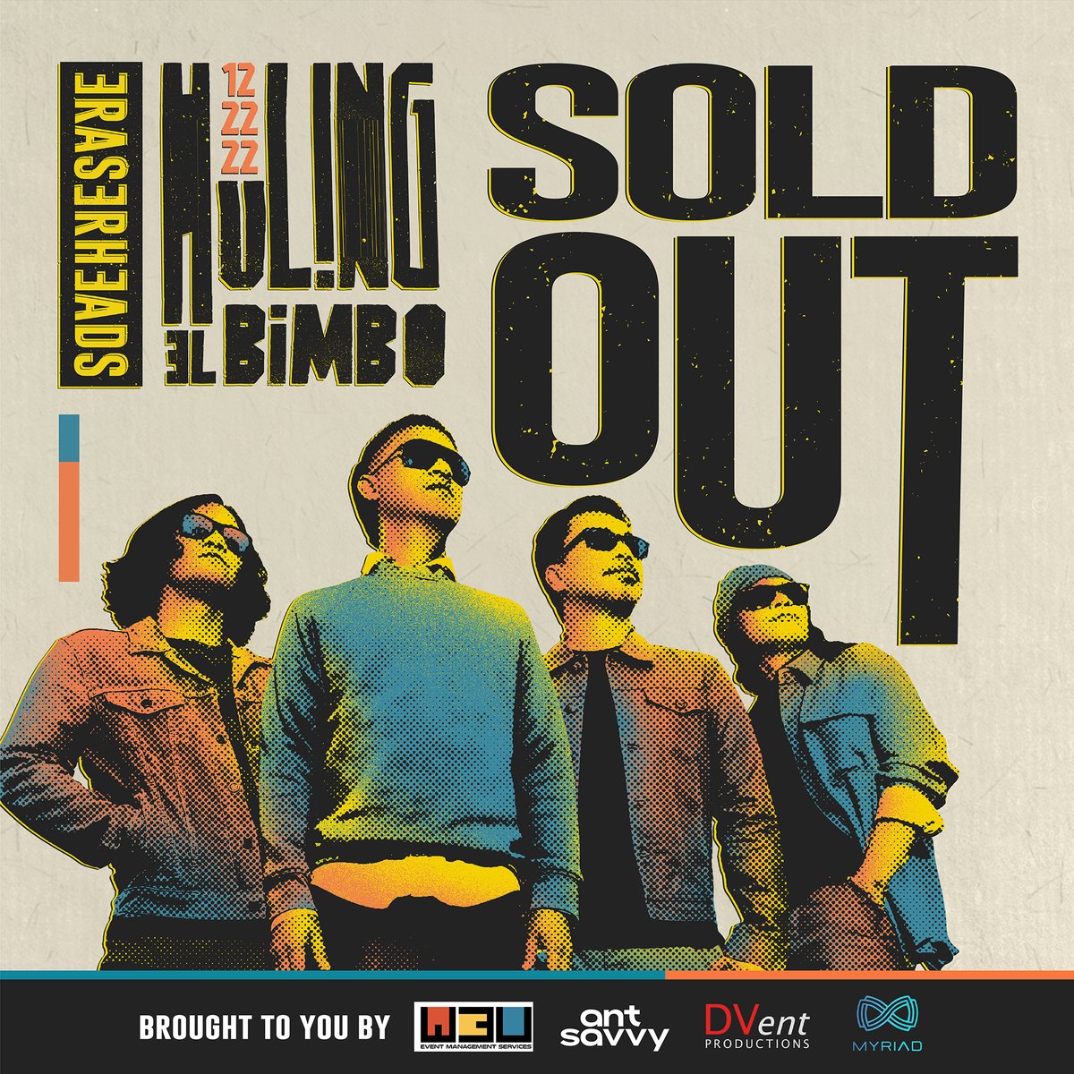 Magkakaroon pa kaya ng tickets?🤔 

Dahil SOLD OUT na ang Huling El Bimbo Concert tickets! Salamat sa lahat ng sumusuporta sa OPM!

🚨Watch out for ticket promos from our sponsors! 

Huling El Bimbo Concert 
12.22.2022

eraserheads2022.ph
#HulingElBimbo2022 #Eraserheads2022