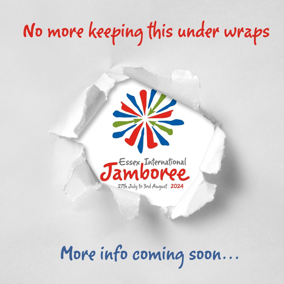 We will be revealing more info about our amazing jamboree in early  November, in the mean time, do three things: 1) Put 27th July - 3rd August  2024 in your diary 2)