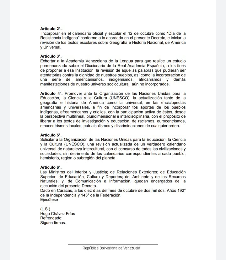 inidi_ve's tweet photo. #ENTERATE El "día de la raza" fue decretado en 1921 por Juan Vicente Gómez, pero este denotaba discriminación y racismo. https://t.co/SxsCo5IF2Q