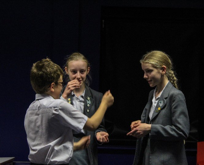 Weaver_Grange's tweet photo. Good luck to the Weaver students, who are competing in house drama this week. Lots of time and effort being put in by students and directors, as you can see from action shots! Go weaver! 💛🐺🎭 @Grange_Cheshire https://t.co/Cfd401d2yv