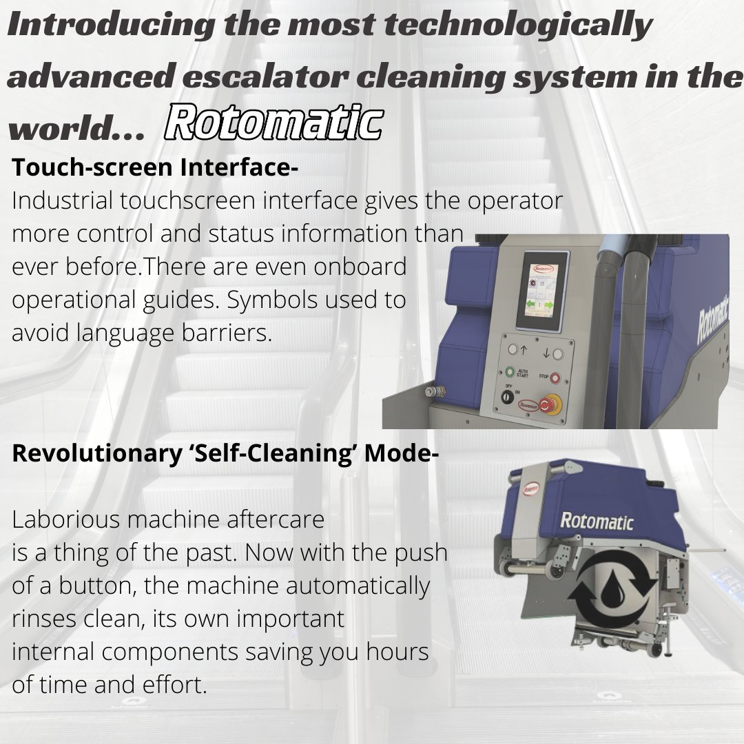 RosemorOfficial's tweet photo. 𝙏𝙝𝙚 𝙍𝙤𝙩𝙤𝙢𝙖𝙩𝙞𝙘 
DM for a quotation. 
#escalatorcleaning #escalator #innovationinretail #facilitiesmanagers #facilitiesmanagement #propertymanagers #cleaningmachines #selfcleaning #businessinoxfordshire #madeintheuk #investinthebest https://t.co/efQvknovJQ