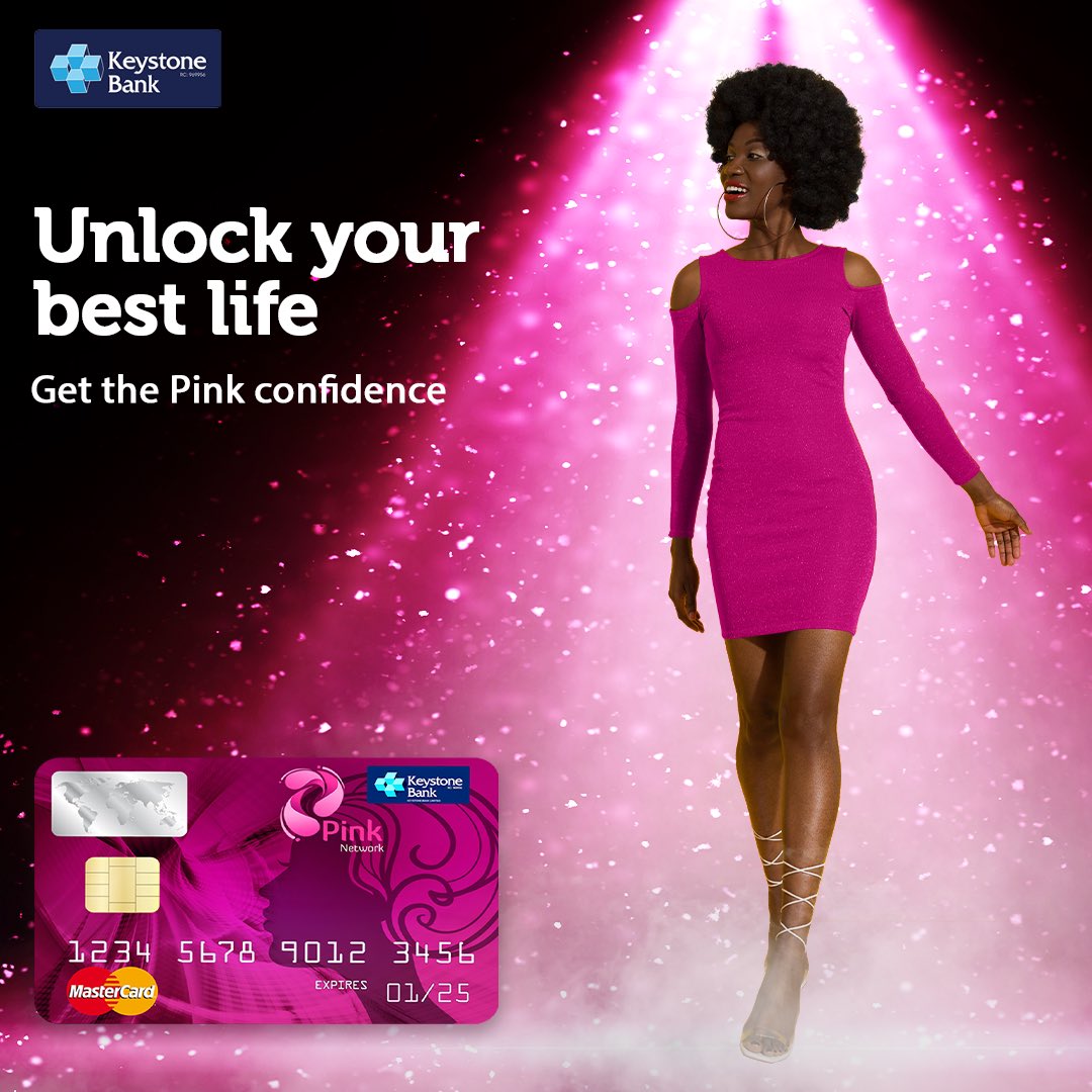 keystonebankng's tweet photo. Whatever your passion or goals, PINK helps you become the woman you are meant to be.
DM for more details.
#GoPinkWithKeystone
#PinkCard
#KeystonePinkAccount https://t.co/o5i4auodKx