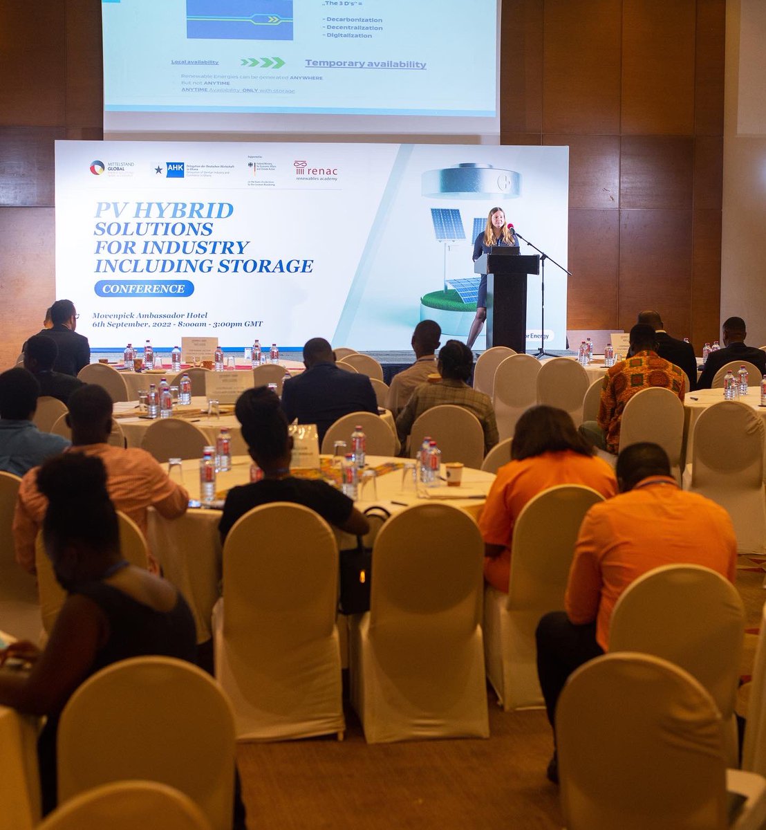 ArkHinson's tweet photo. Let’s do a recap of the 
PV HYBRID SOLUTIONS FOR INDUSTRY INCLUDING STORAGE CONFERENCE.
.
.
.
.
#event #conference #solution #ghana #photography #photo #training #gh #hybird https://t.co/3DJbDdZkkm
