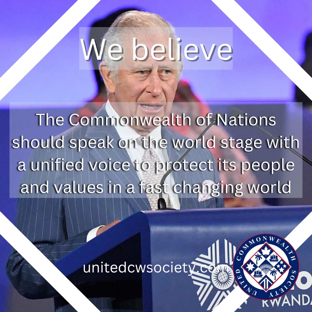 unitedcwsociety's tweet photo. Point 9 of our manifesto: The Commonwealth of Nations should speak on the world stage with a unified voice to protect its people and values in a fast changing world.

#Commonwealth #Australia #Canada #NewZealand #unitedkingdom #RealmUnion #CANZUK https://t.co/wGkuzvO4rX