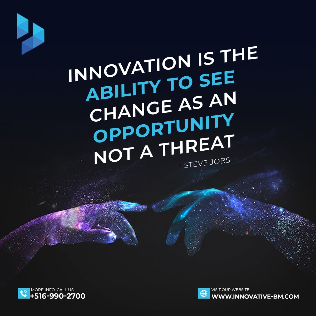 inovativebm's tweet photo. Innovation is the ability to see change as an opportunity not a threat !! STEVE JOBS !!

Make an inquiry now!!
https://t.co/fjwZeU8XSU
info@innovative-bm.com

#innovativebm #insurance #ai #machinelearning #technology #datascience #python #deeplearning #programming #tech #robotics https://t.co/aVLH1yCJqj