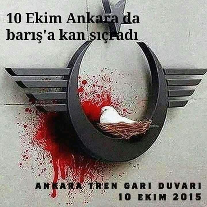 Barış için ölmek bu toprakların yazgısı olmamalı.

Toprak, sevdiklerimizi aldığı için mi böyle güzel kokar.

#15EkimdeAnkaraya