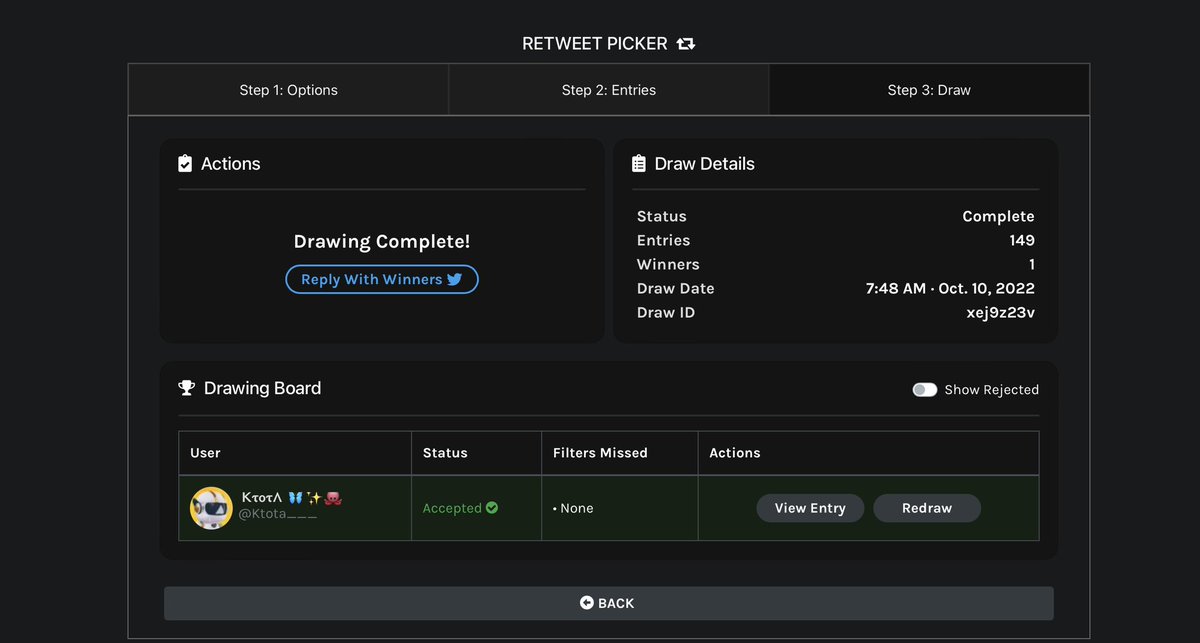 MintedVodka's tweet photo. And the winner of MintedVodka 3k followers is 🏆: @Ktota___

@Ktota___ congratulations you won 150 GAT 🥳
 Please DM us your wallet.

#Giveaway #NFTCommunity #NFTMarketplace https://t.co/iv0uzoTpl9