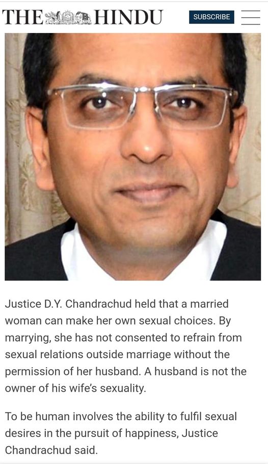 IvanMathias13's tweet photo. Reprehensible Remarks by a Senior Indian Judge
Read my post on this at:
https://t.co/tCwEx170mr
View a copy in the second image.
#Chandrachud #FeminismIsPoison #DownWithFeminism #SaveMarriages #SaveIndianFamily https://t.co/TT738ob9Os