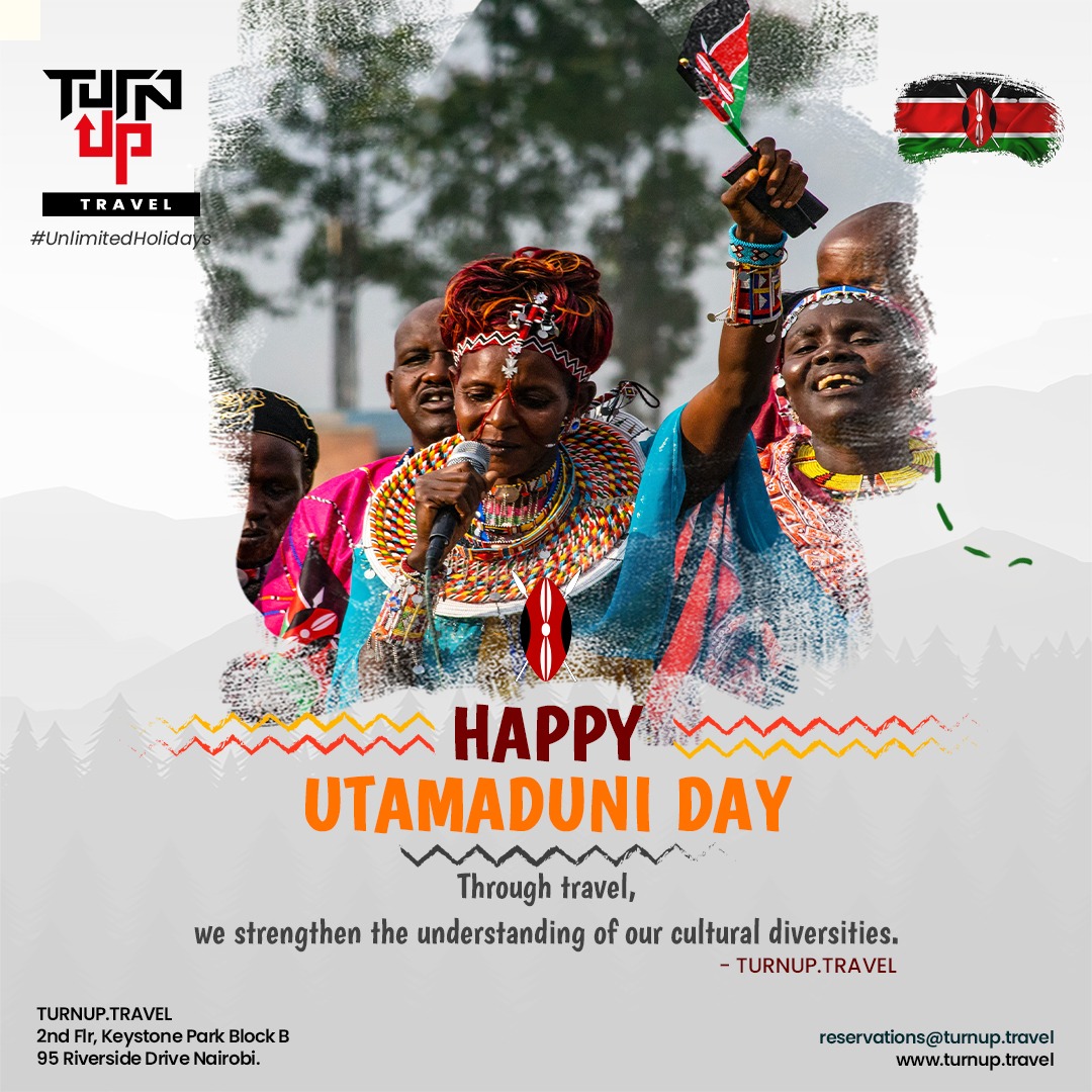 Turnup_Travel's tweet photo. Happy Huduma Day.

Today we mark the holiday as a day of service to the community and volunteerism to benefit of present and future generations. 

Talk to us 

Partnerships@turnup.travel 

+254724215977 https://t.co/aXw2cAVurk