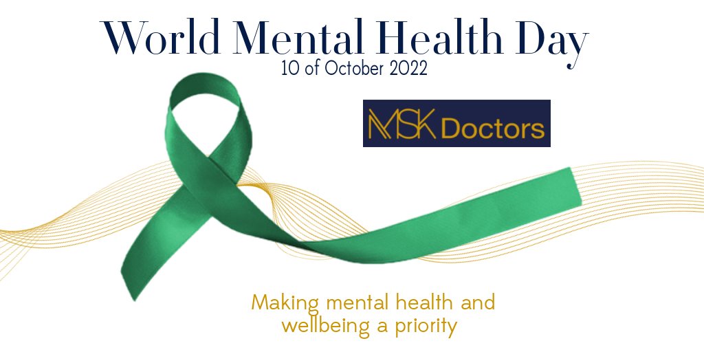 MSKdoctors's tweet photo. At MSK Doctors, we will do our best to support Mental Health and wellbeing. We hope you'll join us in making Mental Health a priority.
#mentalhealthawareness #mentalhealthmatters #worldmentalhealthday #mskdoctors #prioritizeyourhealth #selfcare https://t.co/qBFTmtOJtR