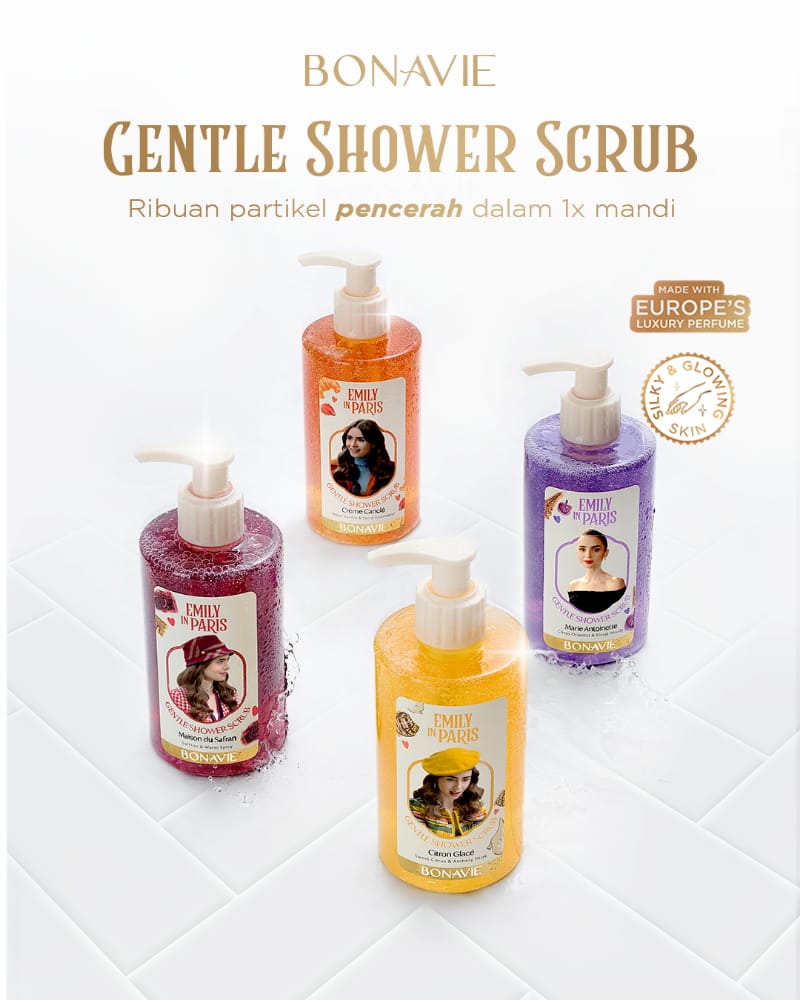 Ahaa... Mau minta beliin gentle scrub ini ah ke mama. 😂 Bagi 2 ama mama juga gapapa dah.. Asal dibeliin dulu.
#BonavieEmilyinParis