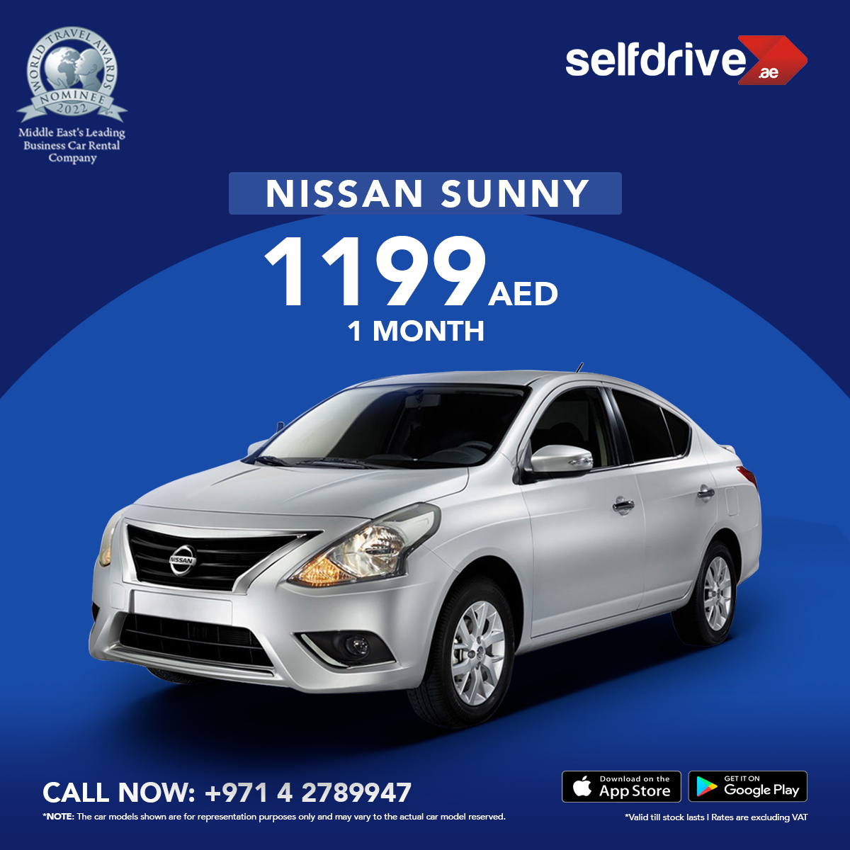 SelfDrive.Ae on Twitter "Nissan Sunny an economy car for you to rent