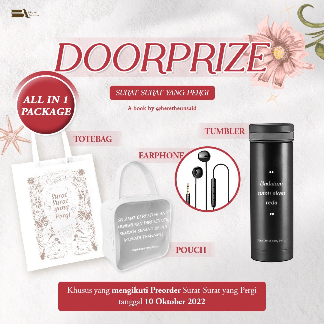Loveableous's tweet photo. Khusus untuk kamu paket doorprize Surat-surat yang Pergi🤗
@heretheunsaid #SSYP #Suratsuratyangpergi https://t.co/ALsPkr9LCx