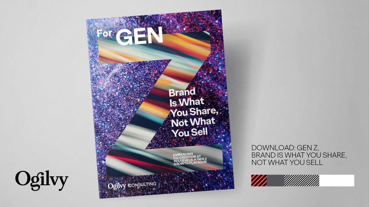 The new #GenZ report from @OgilvyConsult is a must-read playbook for any business or brand hoping to build lasting connections with this critical demographic. Check it out: bit.ly/3C73WXZ #TeamOgilvy