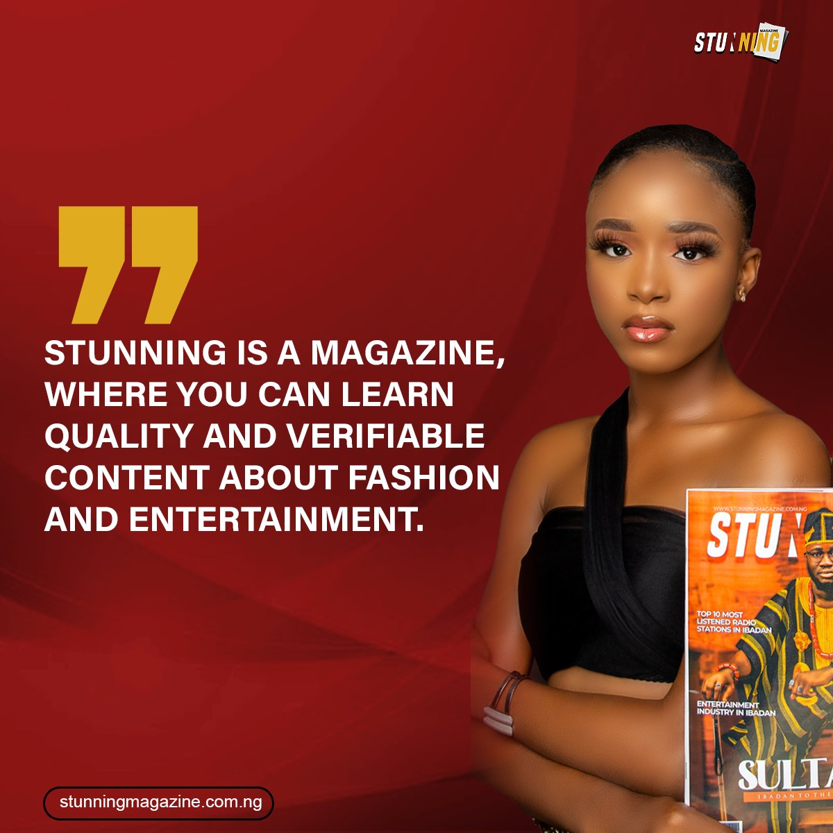 _Stunningmag's tweet photo. Stunning Magazine is a new age fashion and entertainment magazine publishing firm. 

We are setting up the new standard in publishing industry, in relation with top content delivery and magazine accessibility.

Our publications are released biannually (January and July) https://t.co/31K9qNfkC9