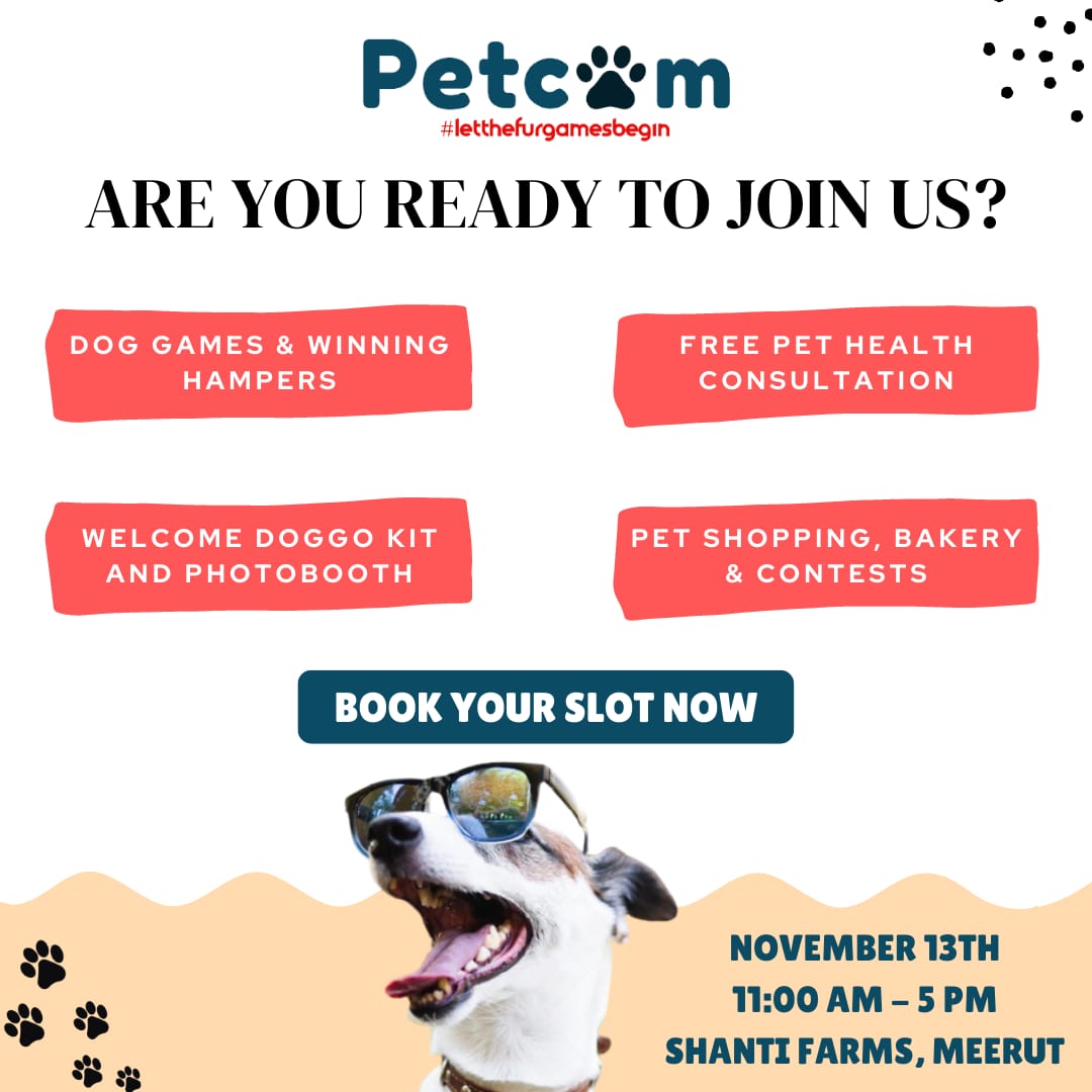 PETCOM2021's tweet photo. Meerut’s biggest pet festival is back with its 2nd edition, a day full of fun.🐶🥳🎊
Grab the early bird discount. Visit the link below. 
https://t.co/maunc34v4w

@SinghalPawni @abhinavchugh53 
#petshow #petevent #meerut #petcarnival https://t.co/9bdaVzbNeU