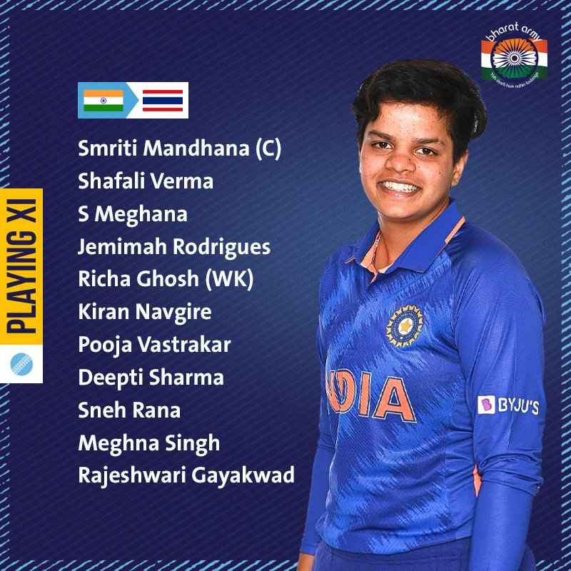 🇮🇳🏏 BOWLING FIRST! Meghna Singh comes in for Renuka Singh Thakur. 

📸 Getty • #INDvTHA #WomensAsiaCup #AsiaCup2022 #TeamIndia #BharatArmy