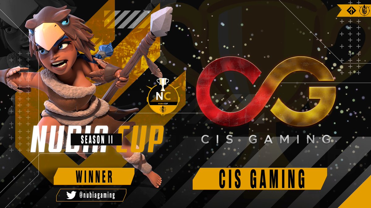 Nubia Cup S2 has come to an end! Congratulations to <a href="/CIS_GamingCoC/">CIS Gaming</a> for earning first place! 🎉

Join our Discord to stay updated on our tournaments: discord.gg/BJvXYa7YAj

#NubiaGaming #ClashofClans #ClashEsports