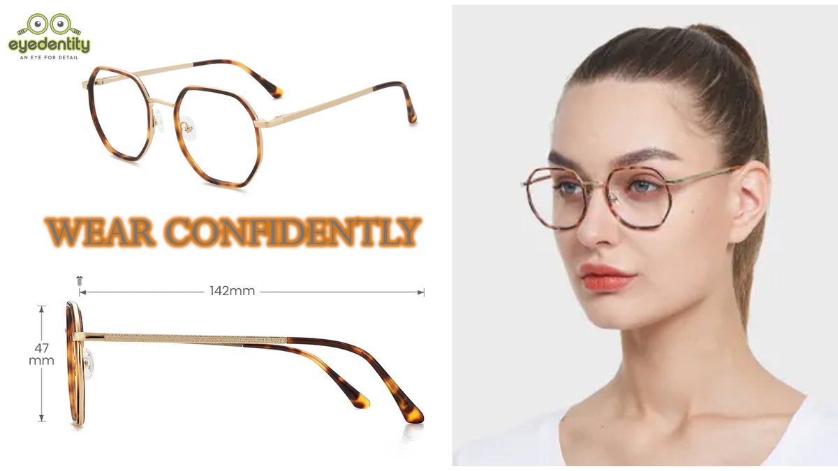 Add extra spice and wear it confidently with its unique warm tortoise color and bold polygon design.
#trendyeyewear #fashionableeyewear 
👉 Visit Us For Eye-Test & Consultation
👉 Book Appointment: 9711 719 665