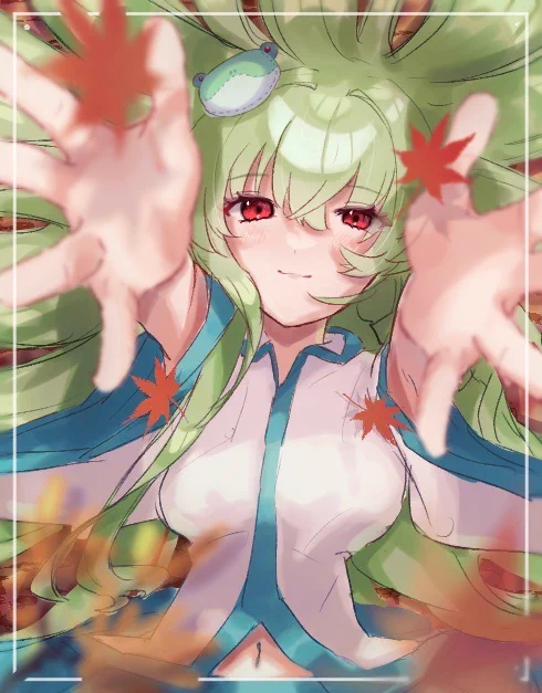 紅葉#東方Project #東風谷早苗 
