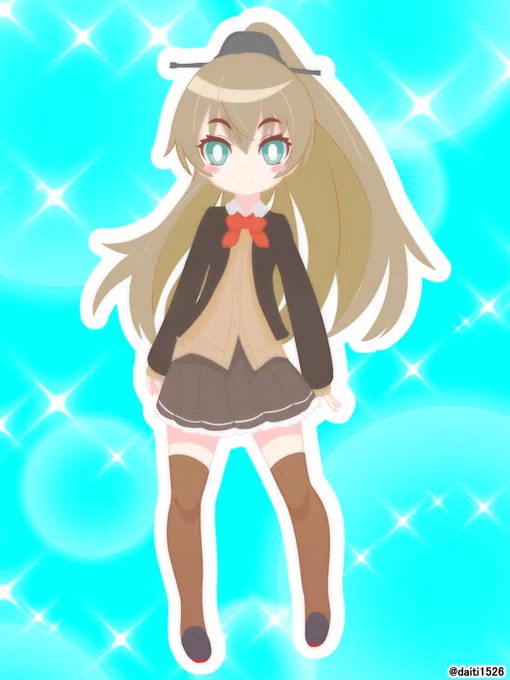 #このタグをみた人はド正面イラストを貼るめっちゃお気に入りだゾ 