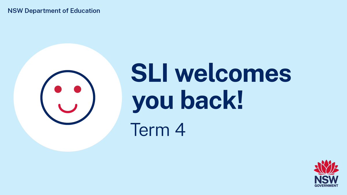 Welcome back to teachers and students. We hope you enjoyed the break. Term 4 is here and it’s a busy one for the team, starting with our #NSWDoEGGL conference on Wednesday. For more on what’s happening in the SLI space, check out our Semester 2 schedule: education.nsw.gov.au/leadership-pat…