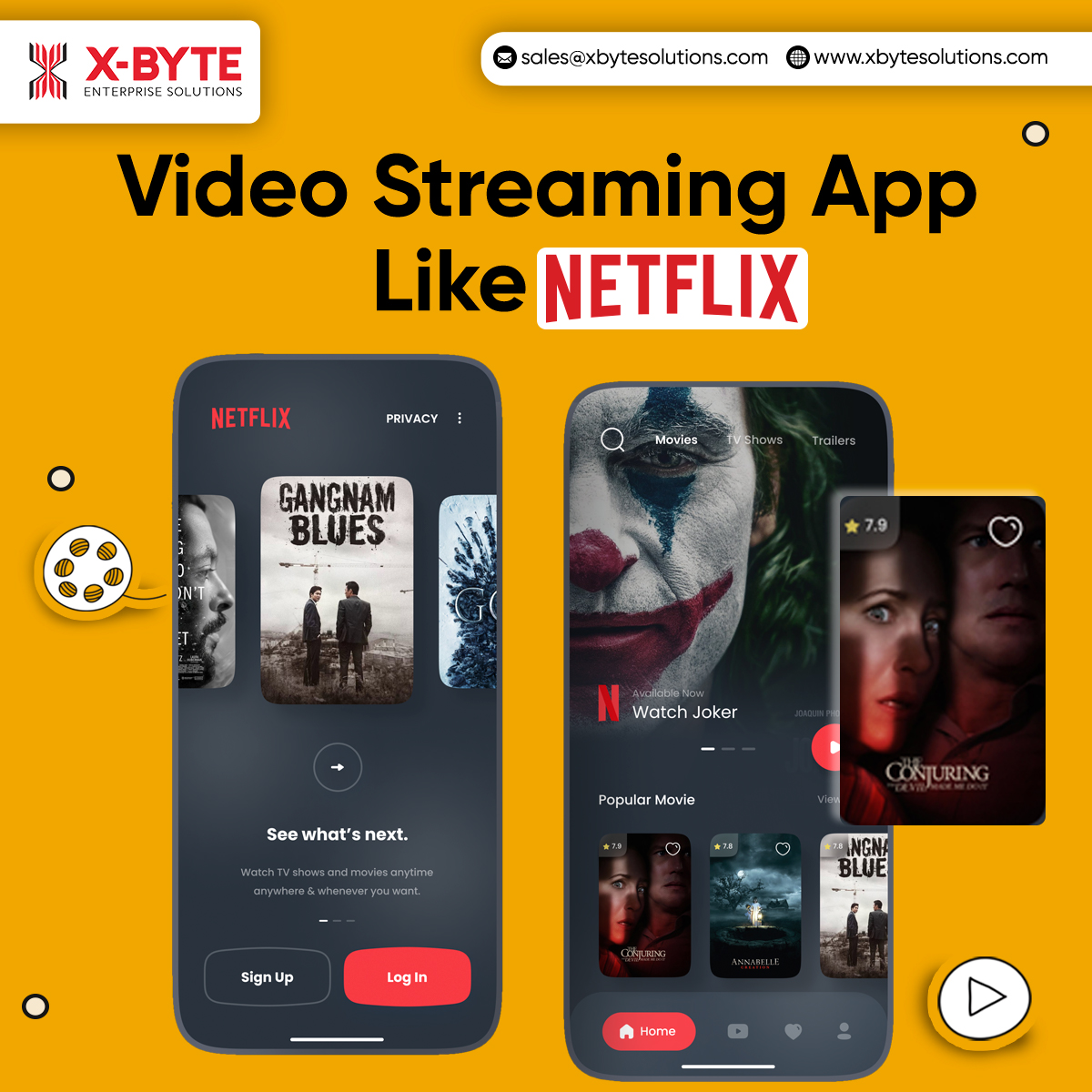 xbyte_solutions's tweet image. X-Byte Enterprise Solutions delivers #videostreamingappdevelopment service that covers all the features included in #Netflix. Expand your business by developing such apps. 

➡️xbytesolutions.com/video-streamin…

#MobileAppDevelopment #startups #entrepreneur #Business #USA #CANADA