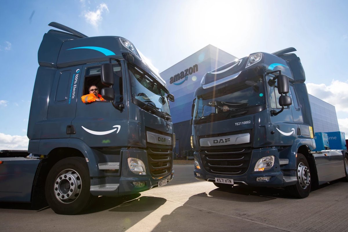 EVChargePlus's tweet photo. #Amazon is to invest more than €1 billion to #electrify their European transportation network.

With the investment announced today, Amazon expects to grow its fleet to more than 10,000 by 2025. #electricvehicles #gogreen #evs #evcharging #evchargeplus https://t.co/vIWdBz60E3