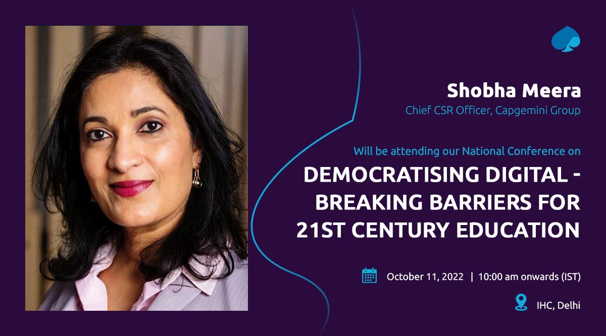 At Capgemini India, we are committed to ensuring technology &amp; innovation drive sustainable &amp; encourage the next generation to be digital innovators. The conference is designed to help leaders engage &amp; share diverse perspectives on the recent developments in digital education.