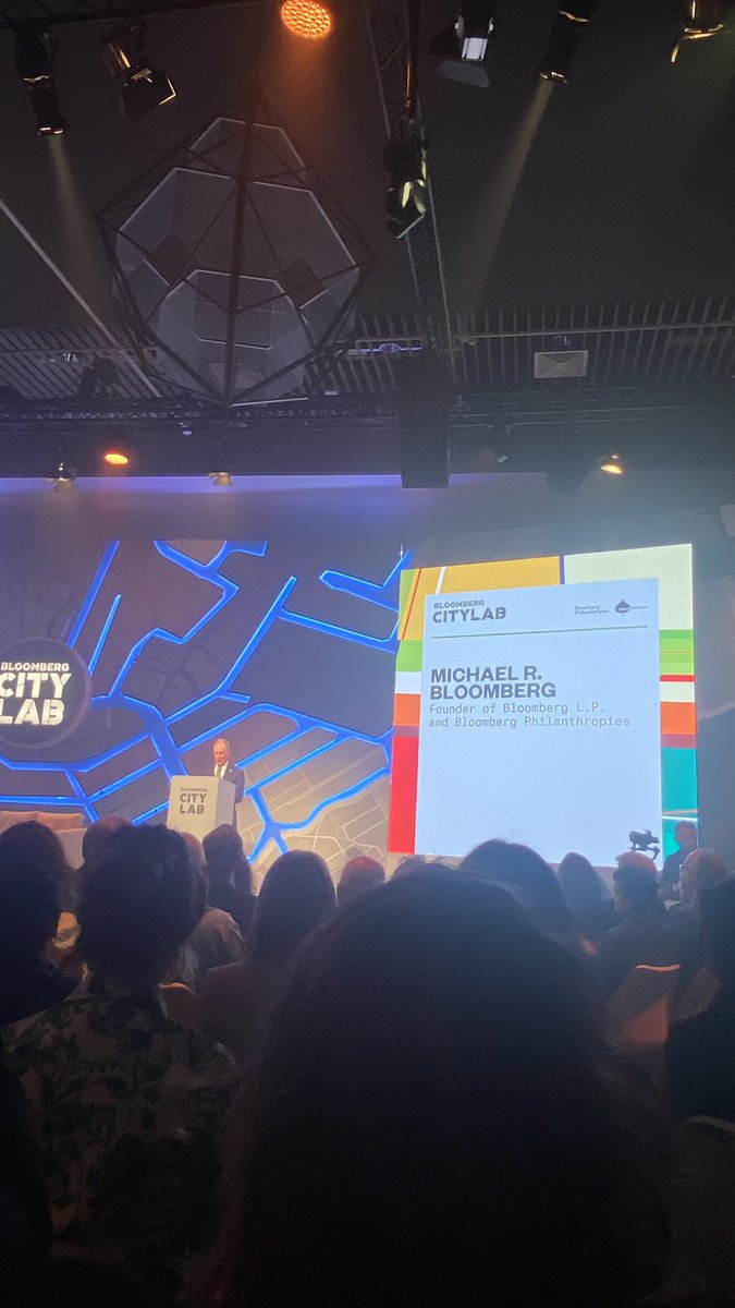 Open plenary by <a href="/MikeBloomberg/">Mike Bloomberg</a> - sharing the message about the importance of Cities sharing knowledge, best practices and experiences to build better urban environments. 
#citylab2022
<a href="/BloombergDotOrg/">Bloomberg Philanthropies</a> 
#cities4health
<a href="/VitalStrat/">Vital Strategies</a>