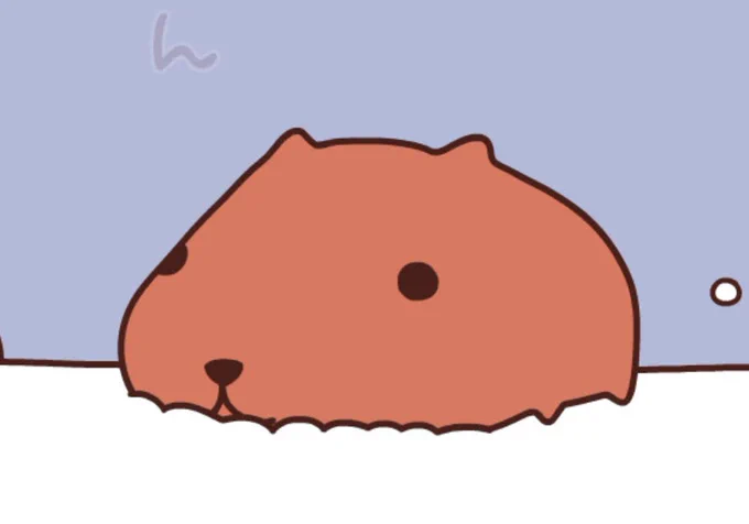 today's lil' dude of the day is kapibara-san from the series of the same name!! 