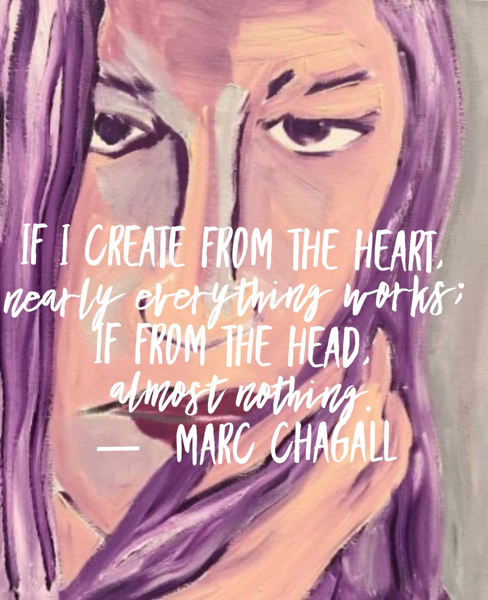 MichelleOnCanvs's tweet photo. If I create from the heart, nearly everything works; if from the head, almost nothing. #MarcChagall #MakeArtEveryday  #OilPainting #Painting #AbstractArt #ArtForSale #MichelleOnCanvas #ScarafileWallaceGallery #art https://t.co/pWh7LMuMjP