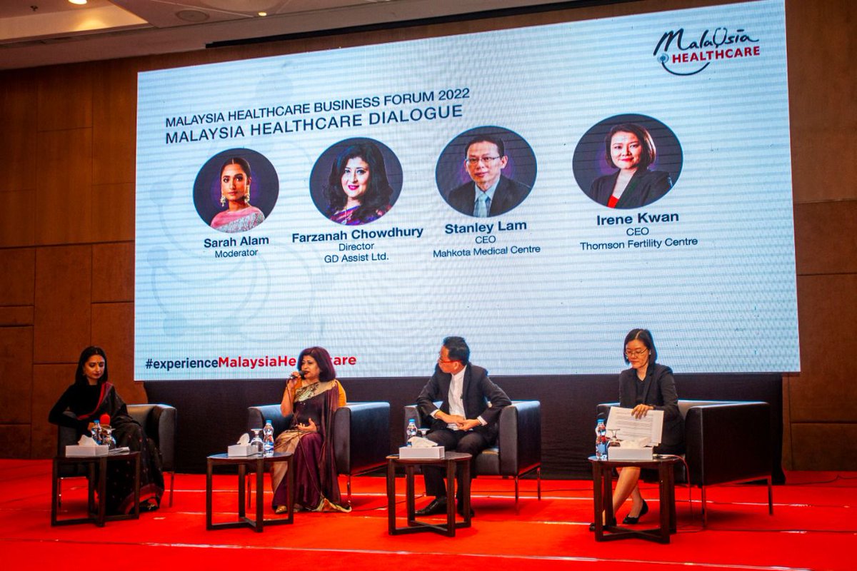 Green_ink_bd's tweet photo. The Malaysia Healthcare Business Forum 2022 powered by Malaysia Healthcare Travel Council and Malaysia Airlines, co-organized by Green Ink. and GD Assist was held on October 4, 2022, at the Intercontinental Hotel, Dhaka, Bangladesh. #ExperienceMalaysiaHehealthcare #GreenInk #GI https://t.co/tn9forNhv7