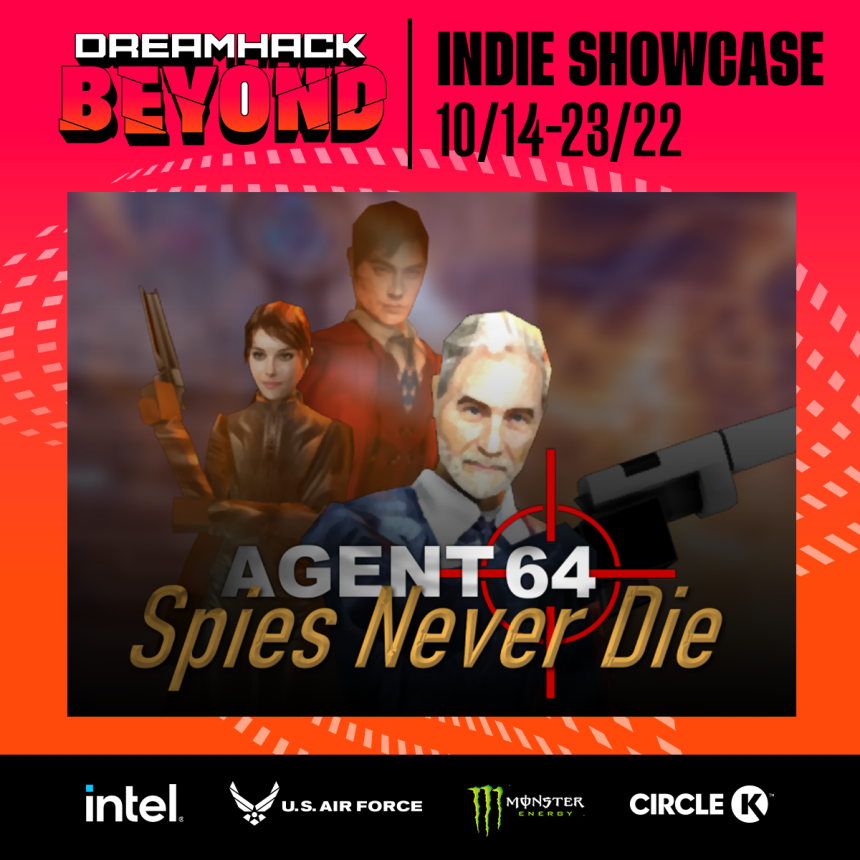 Agent64game's tweet photo. #Agent64 will infiltrate the Dreamhack Beyond Indie Showcase this week!

#DHBindies @DreamHack https://t.co/xyZyqXW58f