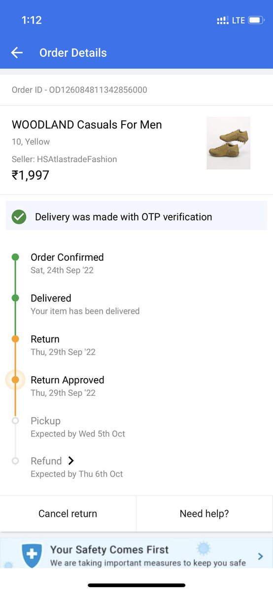 kunwargyadav's tweet photo. We have request for return product after 10 says still return not done ⁦@Flipkart⁩ ⁦@flipkartsupport⁩ https://t.co/qDAFcMZcHE