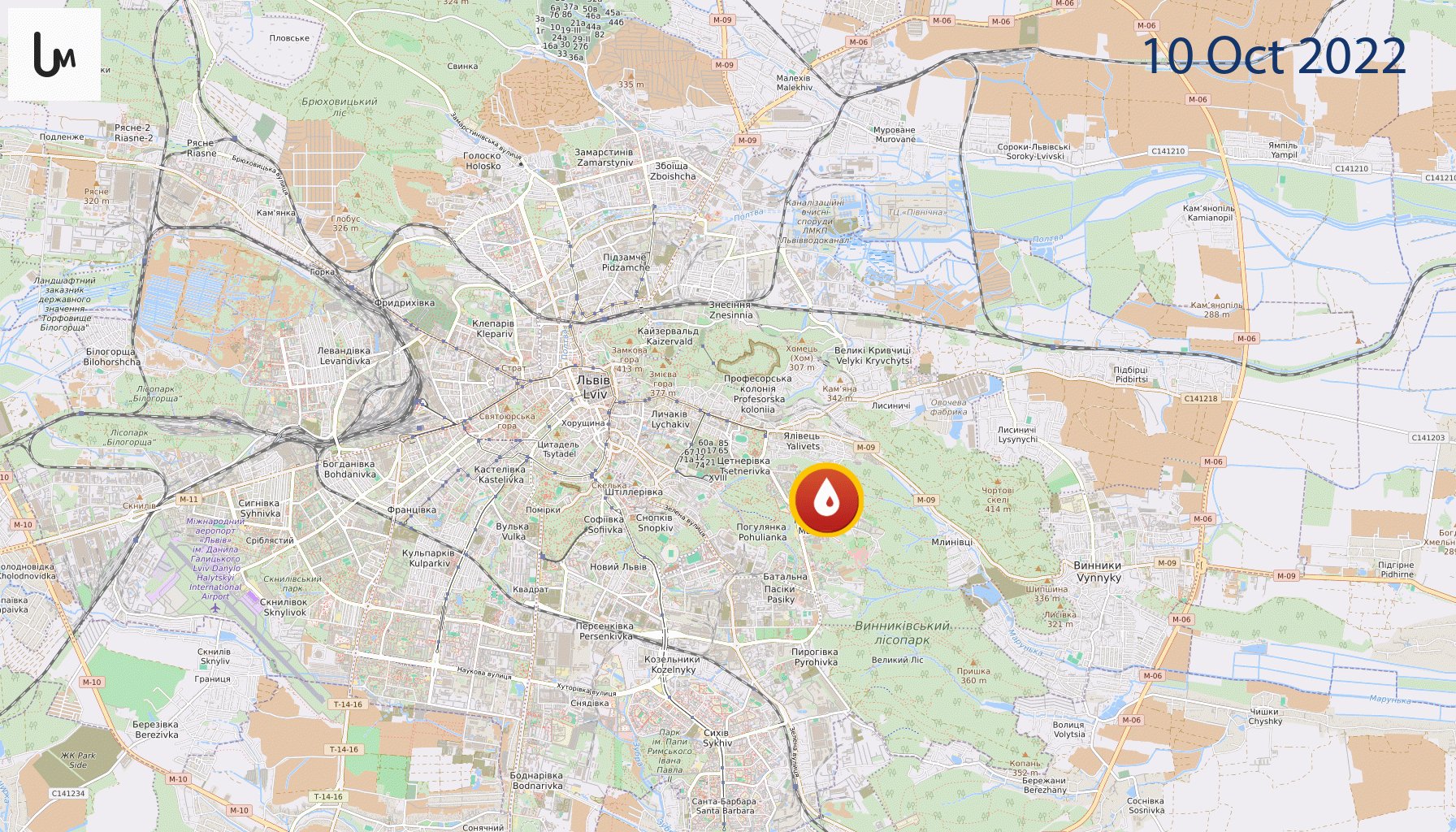 Liveuamap on Twitter: "Critical infrastructure damaged in L'viv as