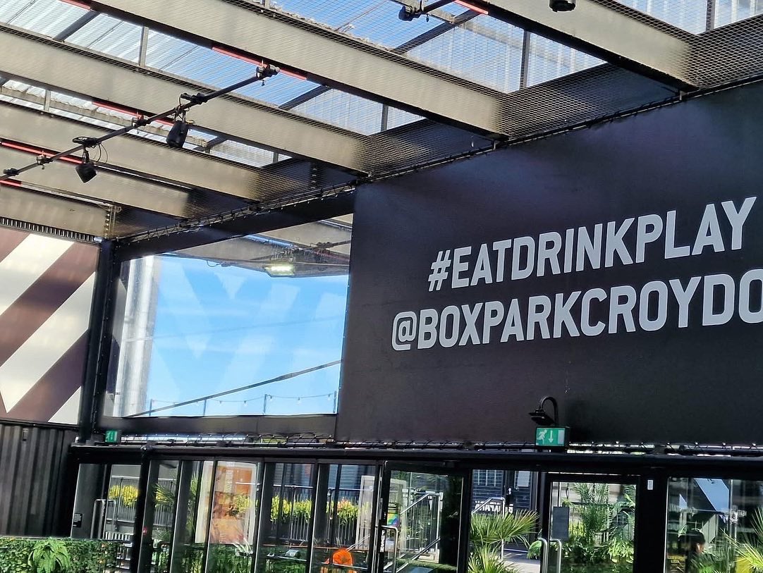 MediaAbseiling's tweet photo. Clear banner installed onto Boxpark to help keep some of the cold weather out! #banner #weatherproofing #events #eventsdecor #london https://t.co/CGcsvsoXUh