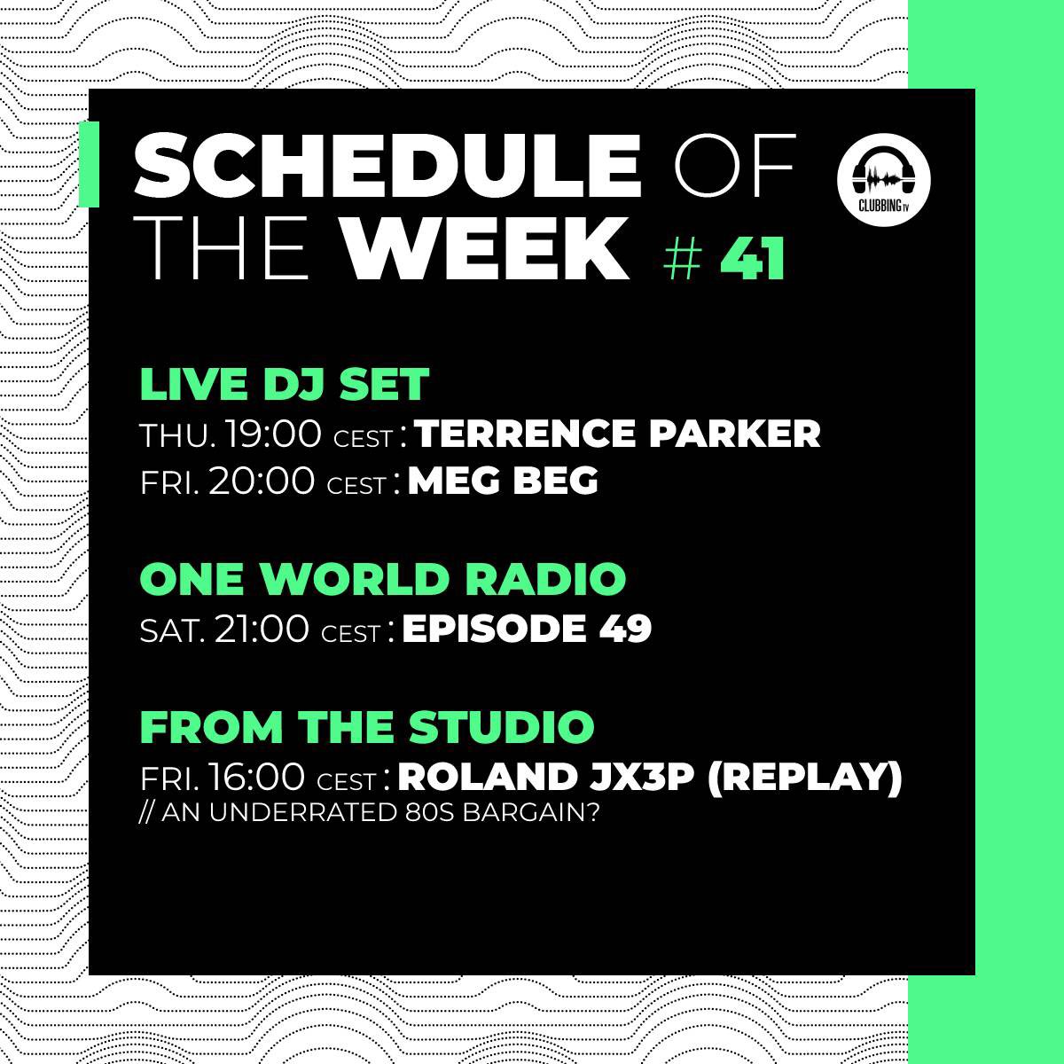 ClubbingTV's tweet photo. 💯Your Clubbing schedule of the week only on @ClubbingTV ❗️
@terrenceparker @StarskyCarr @tomorrowland
#specialshows #scheduletoday #scheduleoftheweek #djsets https://t.co/XmcPnELSvp