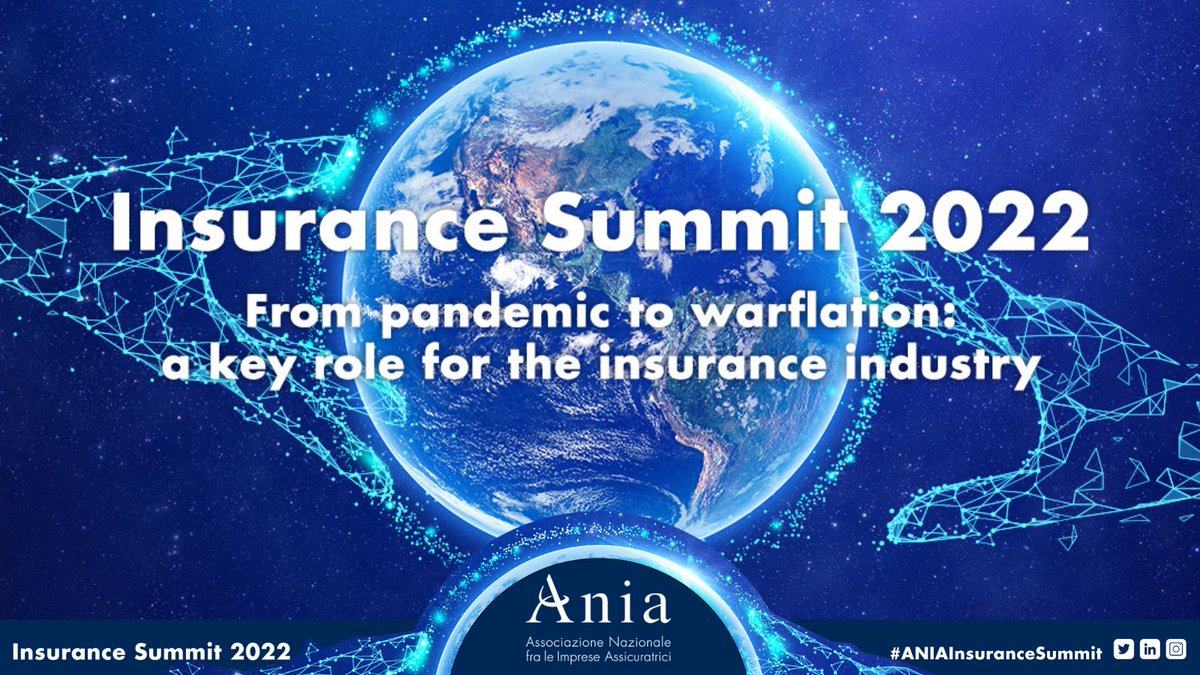 #ANIAInsuranceSummit #10October
Focus on:
📌Emerging crises: role of European economic governance and the financial system
📌Green and digital transition in light of geopolitical crisis
📌Insurance industry contribution to address the current challenges

👉bit.ly/3rEczEw
