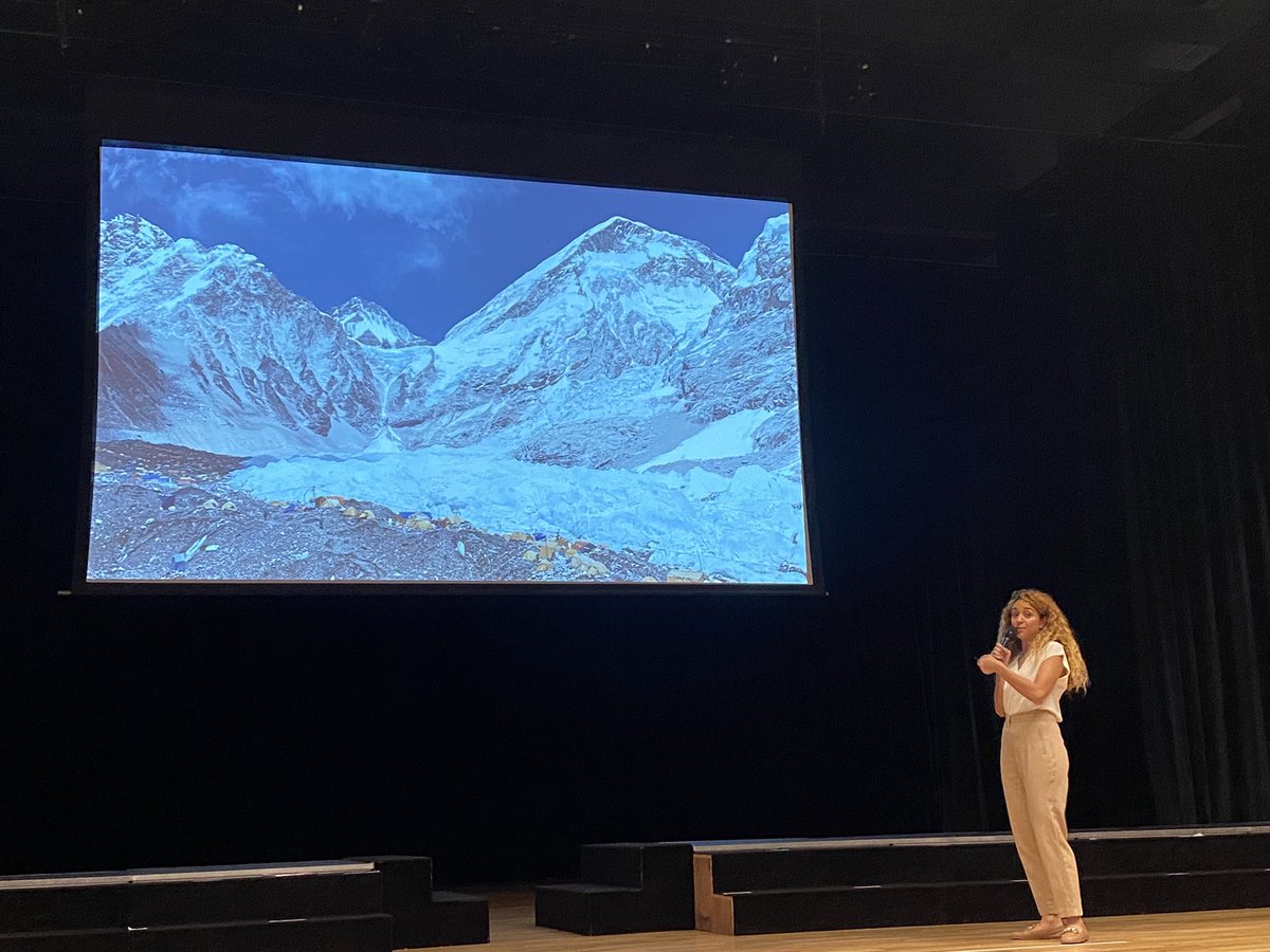 TeachMoChill's tweet photo. @mountaingipsy shared her wonderful book “Curly Adventures Mount Everest” with Grade 4 and Grade 5 students. She showed us how she #Persevered from family, friends, and even herself. We all enjoyed! Thank you. @DAAElementary #LeopardPRIDE https://t.co/wsb57paZUJ