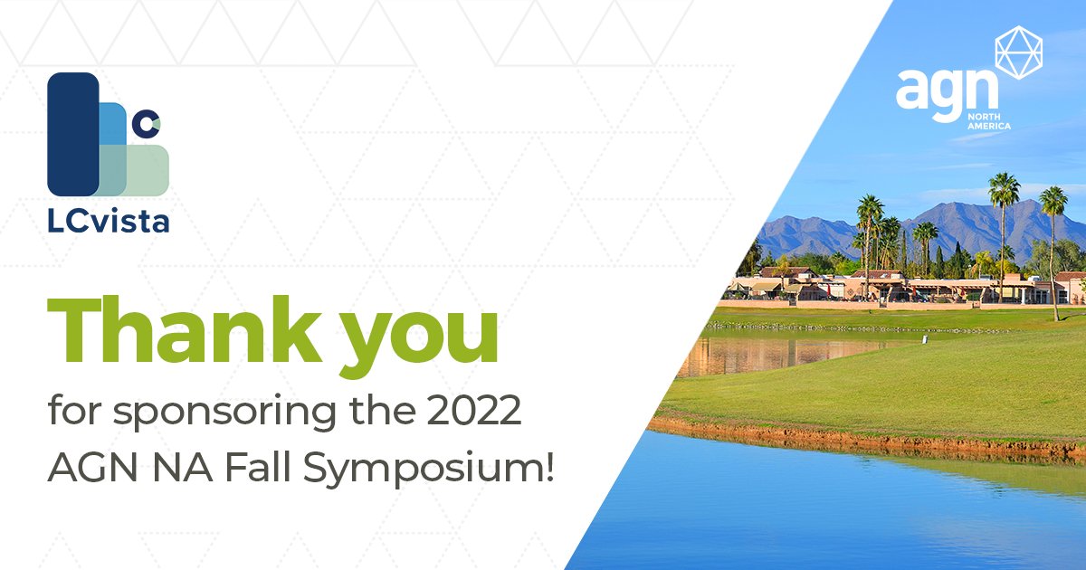 AGNIntl's tweet photo. Thank you, LCVista, for your sponsorship of our upcomingg 2022 Fall Symposium in Scottsdale!

Learn more and connect...
https://t.co/bupOfsabfo
@Lcvista_LMS

https://t.co/gQoONcm9Zy
#NAFS2022 https://t.co/8E1tMq7L3t