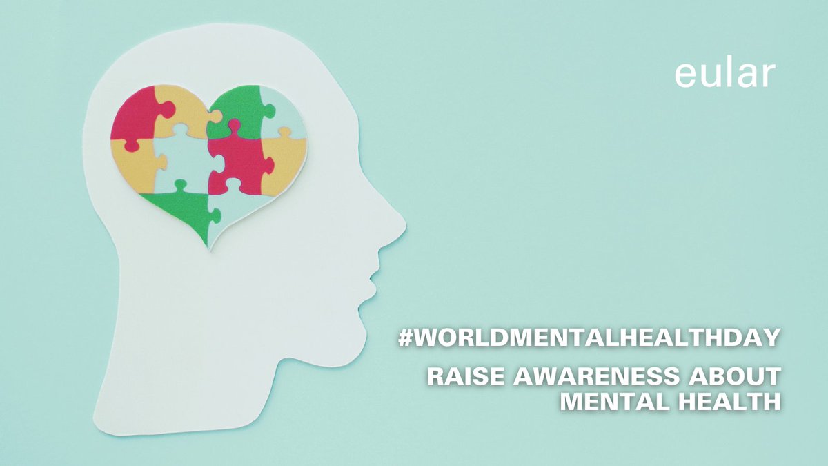 🍀 Let us remind ourselves about the importance of our mental health as recovery starts within!

💓 Make mental health &amp; well-being for all a global priority.

#WorldMentalHealthDay #Awarenessday #EULAR